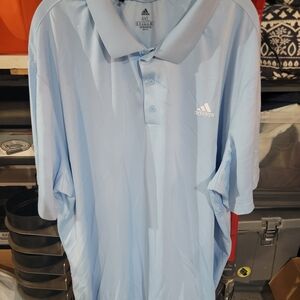 Adidas Men's Light Blue Polo Shirt Suze 4XL